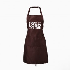 Bib Apron with 2 Pockets